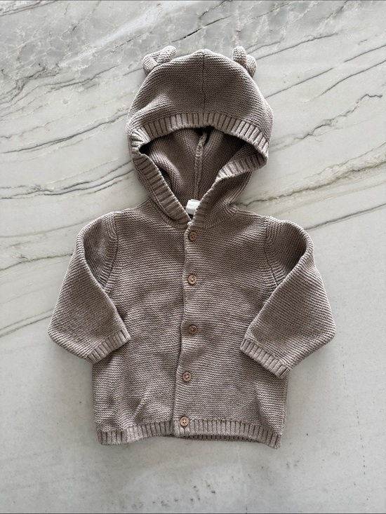 H&M Other - H&M Hooded Knit Cardigan for Baby - Taupe